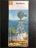 1973 SHELL GAS STATION ROAD MAP - NEW MEXICO
