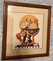 Framed Print of CHRISTMAS - Norman Rockwell -