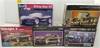 5-MISC PLASTIC CAR MODELS