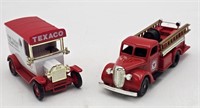 TEXACO Petroleum Texas Co. Model T & Fire Truck