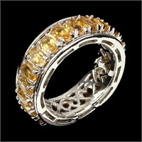 Natural Yellow Citrine Ring