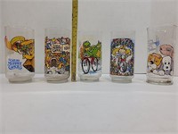 1981 McDonalds Muppets Character Glasses & ET Glas