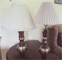 (2) Table lamps tallest measures 24 3/4" Tall.