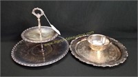 Wm Rogers Silver Plated Tidbit & Snack Tray