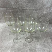 Set of 6 Stemmed Wine Glasses