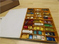 Assorted diecast toy cars & trucks lot.