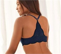 MAIDENFORM BRA LACE NAVY 38B 07112 RET.$44