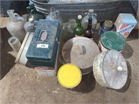 JUG AND OLD TIN COLLECTION