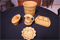 Terre Provence France lot including crock, small