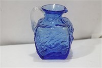 A Blue Glass Small Pitcher