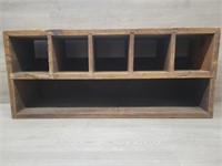 Primitive Wall Shelf w/ Cubbies