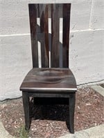 Elegant Dark Wood Dining / Side Chair