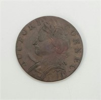 1787 CONNECTICUT HORNED BUST - COLONIAL