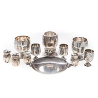 A collection of American sterling tableware