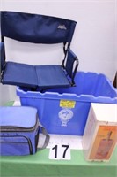 Tote w/ Portable Folding Chair ~ Lunch Cooler ~