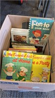 Box of cookbooks (some vintage)