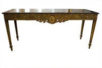 Striking Antique Neoclassic Style Console Table