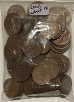 US (100) Wheat Cents