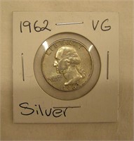 1962 Silver Quarter Vg