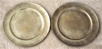 2pc Brass Plates - 9.5" round
