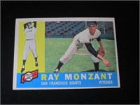 1960 TOPPS #338 RAY MONZANT SF GIANTS