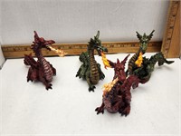Lot of Dragon Action Figures