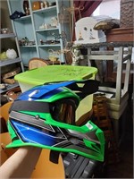 GLX Racing Helmet Size LG. w/Goggles