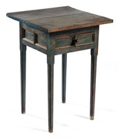 AMERICAN PAINTED POPLAR STAND TABLE,