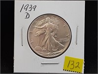 1939D Walking Liberty Half Dollar