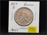 1917S Walking Liberty Half Dollar Rev