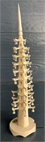 Antique Ivory Hand Carved Temple-Cannot Ship Ivory