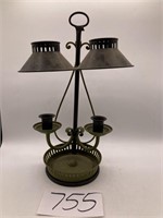 Vintage Metal Double Candle Holder