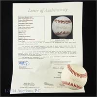 White Sox Dave DeBusschere Signed Baseball JSA LOA