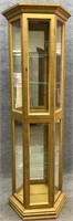 Gold Finish Crystal Cabinet