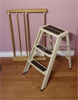 Folding Foot Stool & Drying Rack