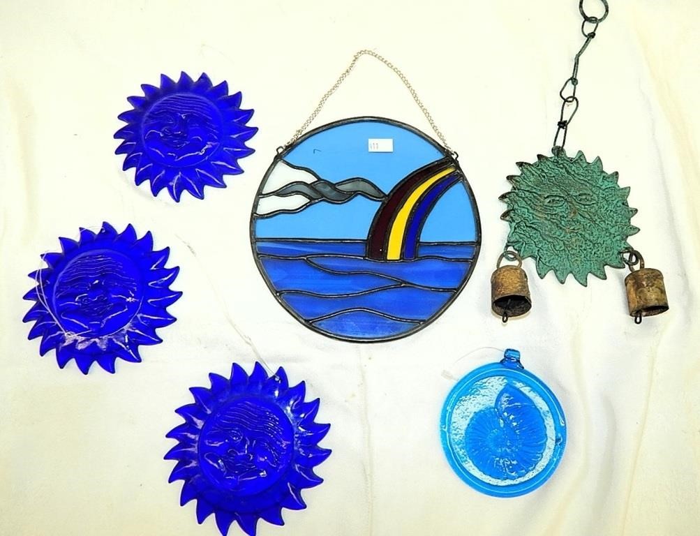 Vintage Sun Catcher Art Stained Glass, Suns & More