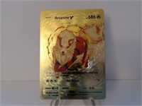 Pokemon Card Rare Gold Arcanine V