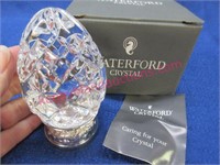 waterford crystal egg 4th edition w/stand (4of6)