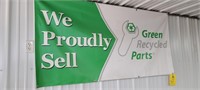 GREEN RECYCLED PARTS BANNER
