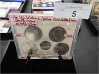 HISTORIC US SILVER DOLLAR COLLECTION
