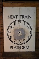 Next Train Platform Sign