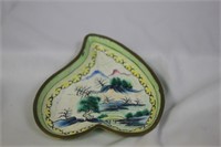 A Vintage Enamel Small Dish