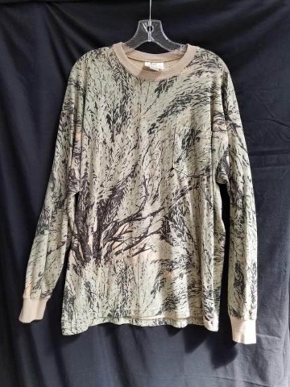 Men's Sage Country Long Sleeve Tshirt, Size XL