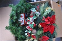 box of christmas items