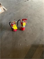 2 fire extinguishers