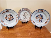 Oriental Themed Porcelain Plates