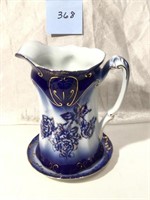 Blue + White Flow Blue Style Pitcher + Saucer