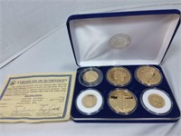 (6) America's Rare Gold Coin Tribute Proof Set