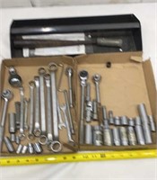 Tool Tray, Ratchets, Sockets, Wrenches and more
