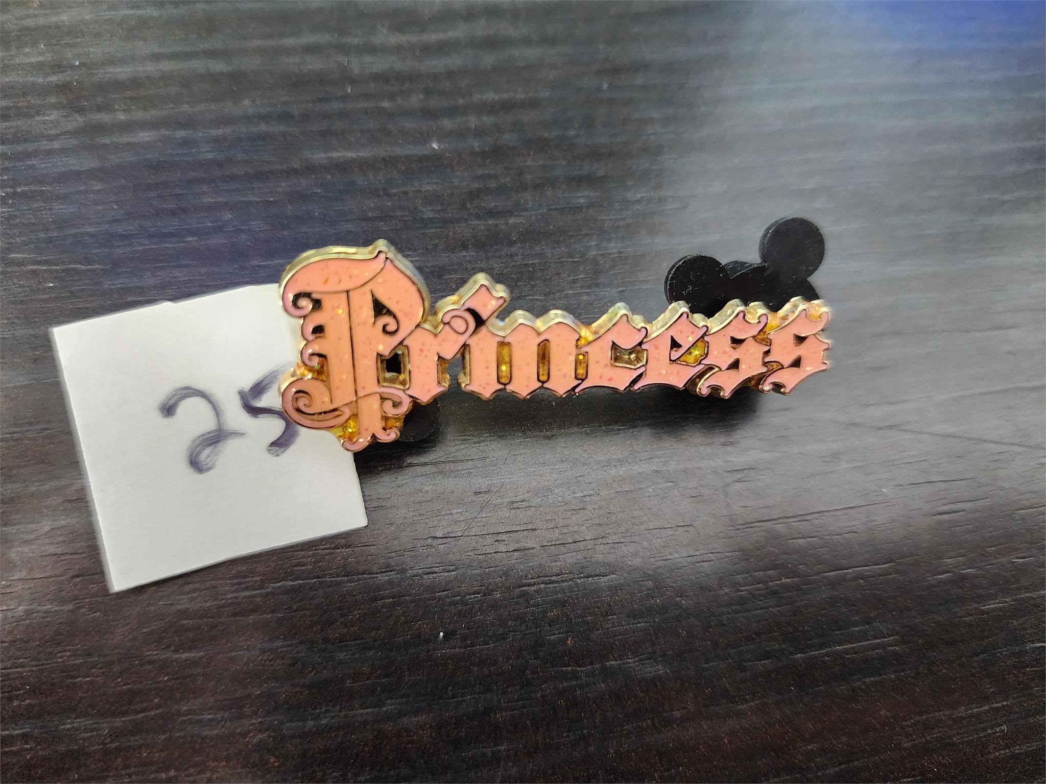 Disney Pin Princess Pink Bling